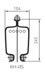 KHC母线型轨道尺寸图