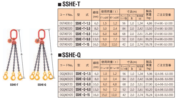 SSHE型鹰牌起重链条吊钩直接式