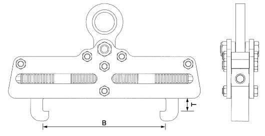 HK-101型钢板吊具尺寸图