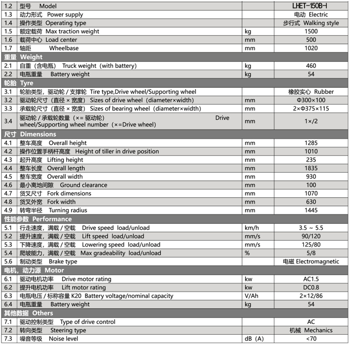 户外电动搬运车参数