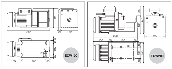 HHH ECW小型卷扬机尺寸图